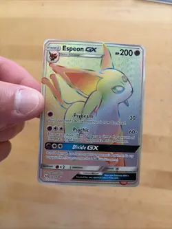 Espeon GX 152/149 Rainbow Hyper Rare · Sun & Moon Base · Pokemon Secret Rare NM - Image 5