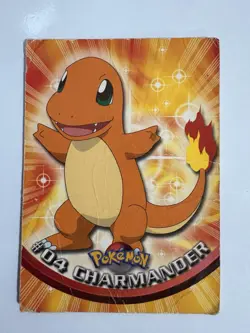 Charmander #04 Blue Label First Edition 🔥 Topps Pokemon 1999 - Heavy Play - Image 1