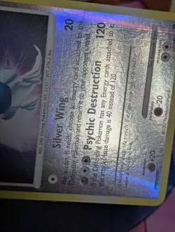 Pokemon Lugia 14/132 Secret Wonders Reverse Holo Rare English 2007 LP - Image 5