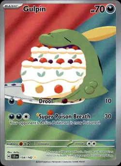 Gulpin 154/142 Holo - Pokemon SV07: Stellar Crown - NM - Image 1
