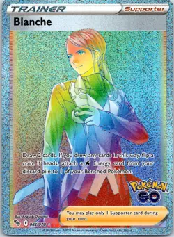 Blanche (Secret) Secret Rare Pokemon GO 082/078 NM - Image 1
