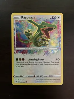 Pokemon TCG Rayquaza Amazing Rare Vivid Voltage 138/185 - Image 1