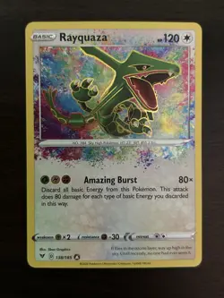 Pokemon TCG Rayquaza Amazing Rare Vivid Voltage 138/185 - Image 3