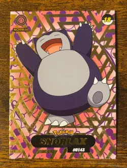 Shadow Snorlax #0143 Gold Textured Holo Crystal Collection 2024 Pokemon Non-TCG - Image 1