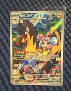 Iono's Kilowattrel 163/159 Sv09: Journey Together Holo Pokemon TCG IR - Image 1