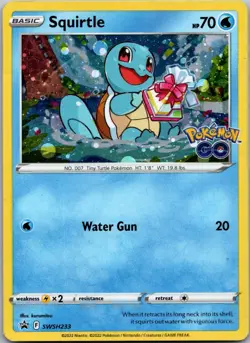 Squirtle SWSH233 Holo Promo Sword & Shield Promo Pokemon Holo Near Mint - Image 1