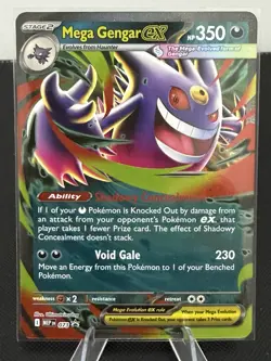 Pokemon TCG Mega Gengar EX 073 Black Star Promo From Mega Moonlit Tin - Image 1