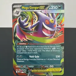 Pokemon TCG Mega Gengar EX 073 Black Star Promo From Mega Moonlit Tin - Image 3
