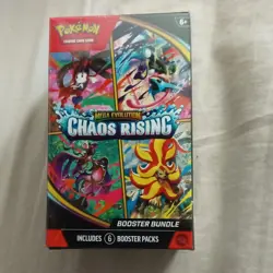 Pokemon TCG Mega Evolution Chaos Rising Booster Bundle Box 6 Packs English - Image 1