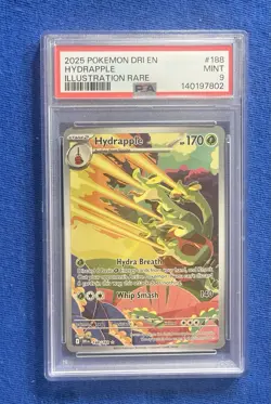 2025 POKEMON DRI EN-DESTINED RIVALS ILLUSTRATION RARE #188 HYDRAPPLE PSA 9 - Image 1