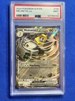 Pokemon TCG Pokemon Melmetal Rare Holo 104/142 SCR-EN PSA 9 - Image 1