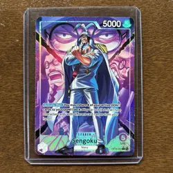 One Piece Sengoku Leader Card OP16 060 Alt Art Foil The Time Of Battle - Image 1