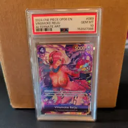 One Piece Vinsmoke Reiju OP06-069 SR Alternate Art English PSA 10 - Image 1