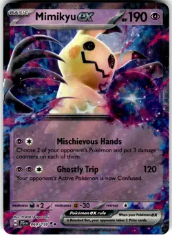 Mimikyu ex Holo 069/159 JTG SV09: Journey Together Pokemon Card NM - Image 1