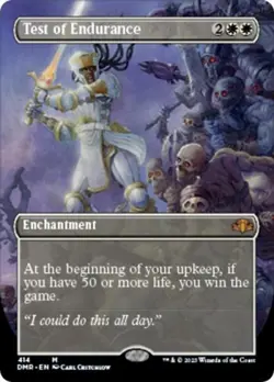 Test of Endurance (Borderless) -Foil Near Mint MTG Dominaria Remastered - Image 1