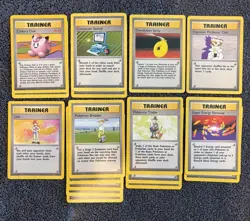 117 Pokemon Base Set Trainer Cards 1999 - NM/LP- 17 Rares - Image 2