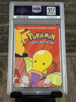 Pokemon Geodude Topps Series 2 Stick-Ons Trading Card PSA 2 - Image 2