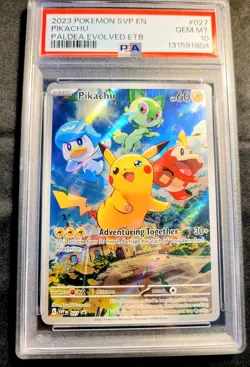 PSA 10 Pokemon TCG Pikachu 027 SV Promo Cards English 2023 Holo Promo - Image 2