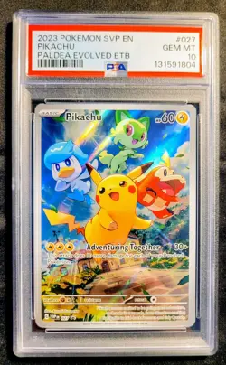 PSA 10 Pokemon TCG Pikachu 027 SV Promo Cards English 2023 Holo Promo - Image 4