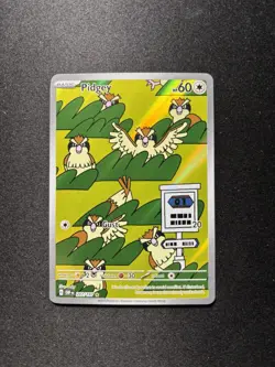 Pokemon TCG Pidgey Illustration Rare Card 207/197 Sv03: Obsidian Flames - Image 3