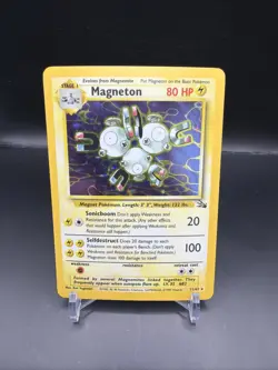 Pokemon Magneton 11/62 Fossil Holo Rare Unlimited 1999 80 HP English TCG Card - Image 1