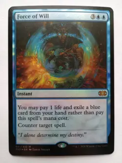 MTG - 1x Force of Will - Foil - Double Masters - NM - Image 1