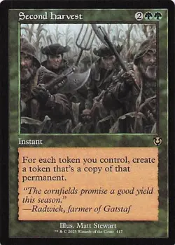 Innistrad Remastered #417 Second Harvest (Retro Frame) - Image 1