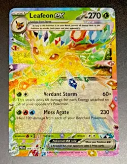 2025 Pokemon Leafeon ex SV: Prismatic Evolutions 006/131 - Image 1