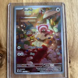 Pokemon TCG Stufful 154/132 SV Base Illustration Rare NM - Image 1