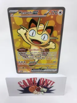 Pokemon TCG Meowth Ex 107/088 Perfect Order Ultra Rare Card BUF - Image 1