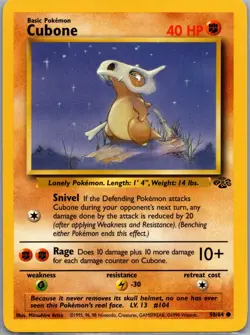 Pokemon TCG - Cubone Common Jungle 50/64 NM - Image 1