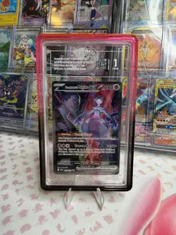 POKEMON TEAM ROCKETS MEWTWO EX SIR 231/182 SV10 DESTINED RIVALS TAG 1 (POP 1!) - Image 1