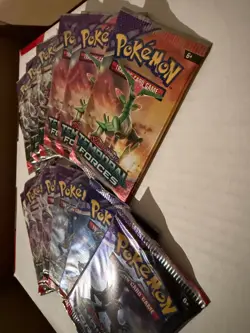 Pokemon TCG Scarlet & Violet Temporal Forces Booster Packs Lot of 13 - Image 3