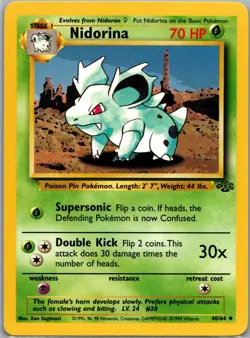 Pokemon TCG - Nidorina Uncommon Jungle 40/64 NM - Image 1