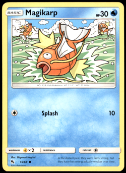 Magikarp 15/68 Hidden Fates MP Pokemon TCG - Image 1