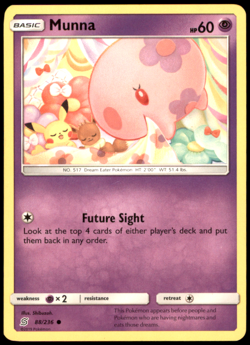 Munna 88/236 SM - Unified Minds MP Pokemon TCG - Image 1