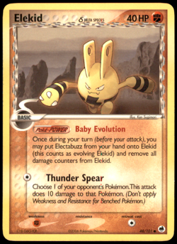 Elekid (Delta Species) 48/101 Dragon Frontiers LP Pokemon TCG - Image 1
