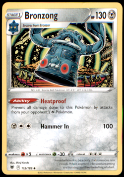 Bronzong 112/189 SWSH10: Astral Radiance MP Pokemon TCG - Image 1