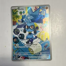 The Pokemon Company Riolu 215/198 SV01 Illustration Rare Full Art Holo 70 HP - Image 2