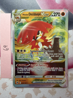 Pokemon TCG Hisuian Decidueye VSTAR 84/189 Ultra Rare Holo NM - Image 1