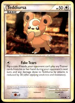 Teddiursa 73/95 Call of Legends Regular HP Pokemon TCG - Image 1