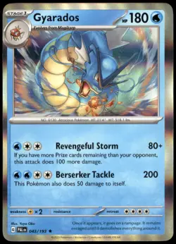 Gyarados 043/193 SV02: Paldea Evolved Rare Holo LP Pokemon TCG - Image 1