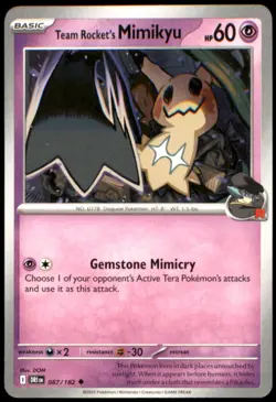 Team Rocket's Mimikyu 097/217 ME: Ascended Heroes Regular NM Pokemon TCG - Image 1
