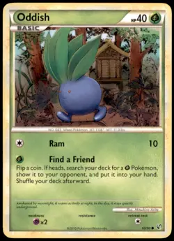 Oddish 60/90 Undaunted Common Regular MP Pokemon TCG - Image 1