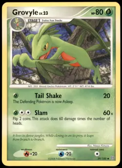 Grovyle 39/100 Stormfront Regular MP Pokemon TCG - Image 1
