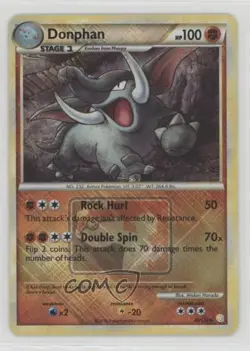 Cross Holo - Donphan Pokemon HeartGold & SoulSilver Pokemon League #40 2010 - Image 1