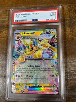 Pokemon 2025 Prismatic Evolutions JOLTEON EX#030 PSA 9 Mint RARE 3 - Image 1