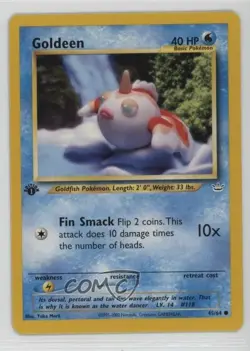 Goldeen 1st Ed. Pokemon Neo Revelation #45 2001 - Image 1
