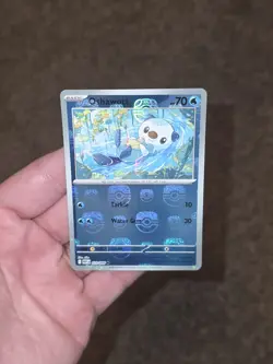 Pokemon Oshawott 21/86 White Flare Common Masterball Holo NM TCG - Image 1