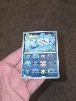 Pokemon Oshawott 21/86 White Flare Common Masterball Holo NM TCG - Image 2